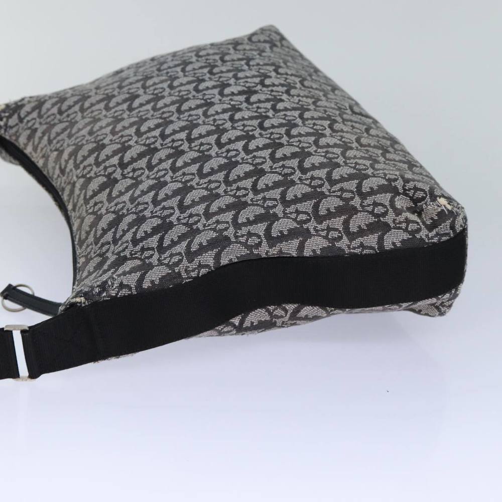 Christian Dior Trotter Canvas Shoulder Bag Black Auth 82279 - Picture 5 of 16
